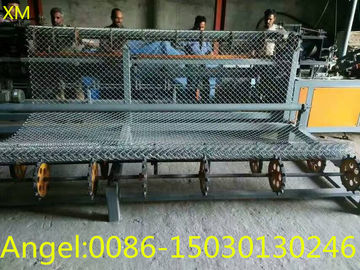 25*25mm-100mm*100mm mesh size Fully-Automatic single wire Chain Link Fence Machine