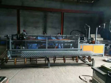4m Width Full Automatic PLC control Double Wire Chain Link Fence /diamond mesh Making Machine