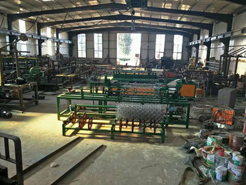 3m width single wire feeding PLC control full Automatic Chain Link Fence Machine