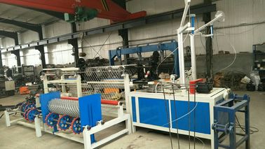 High Speed Automatic Double Wire Diamond Mesh Chain Link Fence Machine
