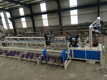 High Speed Automatic Double Wire Diamond Mesh Chain Link Fence Machine
