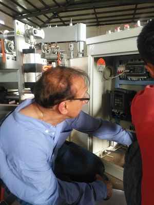 115 230mm width Full Automatic Brick Force  wire Mesh welding Making Machine to zimbabwe customer