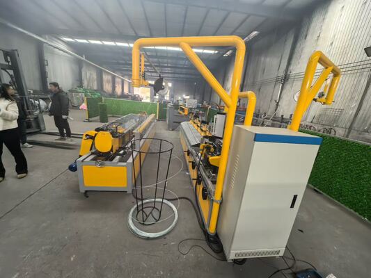 Double Motor Two Wire Feeding Diamond Wire Mesh Chain Link Fence Making Machine Automatic Woven Cyclone Wire Fence Machine