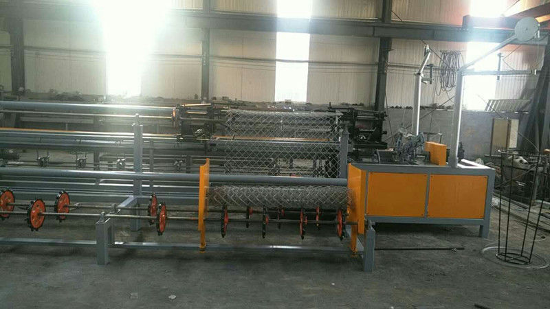 2m Width PLC Full Automatic Double Wire Chain Link Fence Making Machine/diamond wire mesh machine